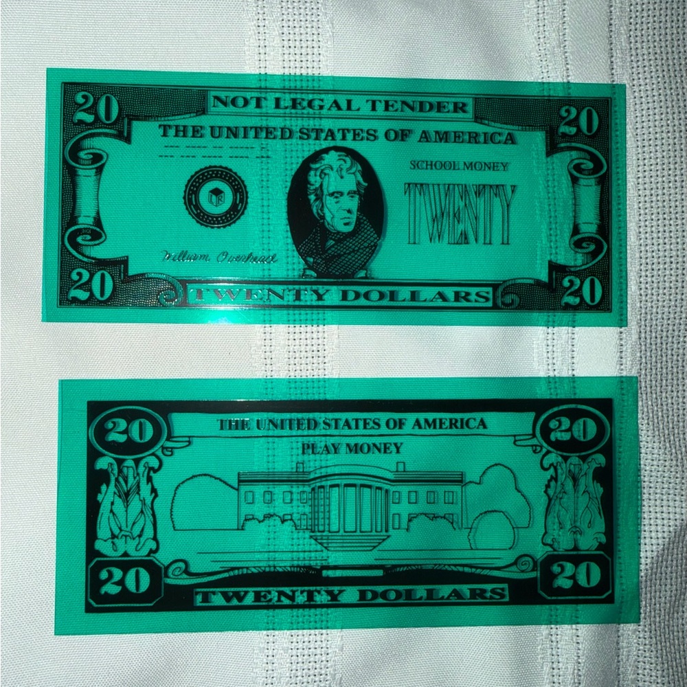 Green Play Money Set